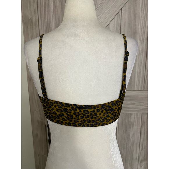 NWT Kendall + Kylie, small Leo print two piece bikini in large - Picture 5 of 9